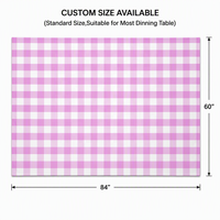 Nappe jetable en PEVA à carreaux rose et violet, imperméable, anti-taches, écologique, livraison rapide, directement de l'usine
