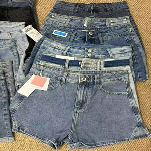 Shorts en jean extensible taille mi-haute pour femme, modèle 2Dollar FYK059, tailles M-2XL, avec motifs, style biker, pour l'été - Product Image 5