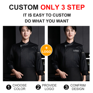 Chemise <span class=keywords><strong>de</strong></span> <span class=keywords><strong>cuisine</strong></span> à manches longues, uniformes <span class=keywords><strong>de</strong></span> travail d'été pour hommes et femmes, vestes <span class=keywords><strong>de</strong></span> chef <span class=keywords><strong>de</strong></span> <span class=keywords><strong>cuisine</strong></span> - Product Image 3
