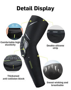 Long Leg <b>Compression</b> <b>Knee</b> Pads EVA Spandex for Basketball Football Volleyball Collision Avoidance Lightweight Brace Protection - Product Image 2