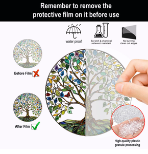 ต้นไม้แห่งชีวิตกระจกสี MD ต้นคริสต์มาสที่ทันสมัยที่ดักแสงแดดการตกแต่งหน้าต่างจากเจ้อเจียงประเทศจีน - Product Image 4