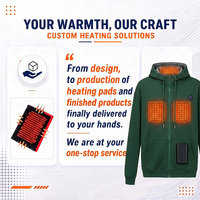 Veste chauffante en polaire avec logo personnalisé, vêtements de travail, veste chauffante Doudoune, vêtements d'hiver pour hommes, sweat à capuche chauffant