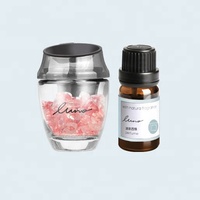 Diffuseur d'arômes de voiture à clip pour grille d'aération, design élégant, en pierre de cristal, parfum longue durée, huile essentielle naturelle, capacité 8 ml