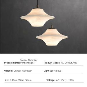 Modern Pendant Light Copper Alabaster Nordic Minimalist Living Room <b>Lamp</b> Luxury Villa <b>Kitchen</b> Decor Artistic Designer Hanging - Product Image 4