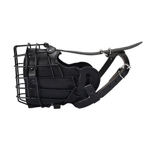 Cani da addestramento traspirante maschera di sicurezza a prova di morso pesante cane gabbia di museruola regolabile - Product Image 6