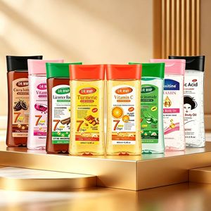 Aceite Corporal Premium de 200 ml, Prensado en Frío, No Grasoso, Iluminador, Hidratante, Suave como la Seda, con Vitaminas E y C, para el Cuidado Corporal - Product Image 2