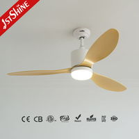 Ventilateur de plafond intelligent 1stshine avec lames ABS, télécommande, best-seller, directement de l'usine, design moderne, pour maison connectée, avec lumière LED