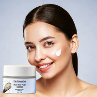 Crème hydratante pour le visage à l'extrait de riz, GHK-Cu, acide hyaluronique, niacinamide et camélia, soin personnalisé pour la peau