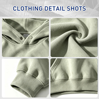 Sweat-shirts pour hommes avec logo personnalisé, impression 3D en relief, coupe ample, en molleton épais, coupe carrée, épaules tombantes, grandes tailles