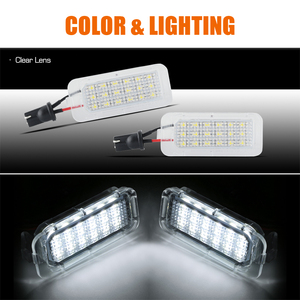 2 pièces Feux de plaque d'immatriculation LED automatiques sans erreur pour <span class=keywords><strong>Ford</strong></span> C-<span class=keywords><strong>MAX</strong></span> Kuga Mondeo Ranger <span class=keywords><strong>S</strong></span>-<span class=keywords><strong>MAX</strong></span> Jaguar XF - Product Image 2