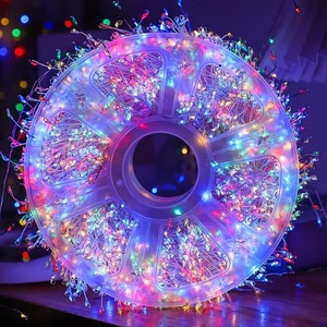Guirlande lumineuse LED à fils de cuivre, effet pétard, étanche, pour extérieur, décorations de Noël, de fêtes et de festivals - Product Image 1