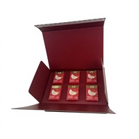 Boîte Cadeau Haut de Gamme Écologique Nid d'Oiseau en Carton Réutilisable avec Fermeture Éclair en Feuille d'Aluminium pour Promotion en Supermarché, Finition Bronzée