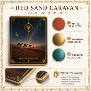 Carta da Collezione in Metallo Personalizzata Serie Caravan Sabbia Rossa con Rilievo 3D in Ottone Antico, Souvenir Regalo, Produzione OEM ODM - Product Image 3