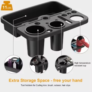 Chariot de salon portable en métal pour extensions de cheveux, support pour extensions, hauteur réglable, support pour tresses de cheveux sur roulettes - Product Image 5