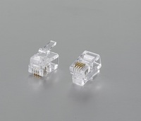 Cable de telefonía de 2 hilos rj11 blindado de pvc trenzado