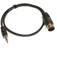 Câble Audio Jack Stéréo 3.5mm 3.5mm Aux Mâle vers MIDI Din 5 Broches MIDI Mâle Femelle Prise pour Microphone MIC 1.5M
