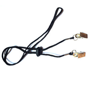 Adjustable Polyester Mask Lanyards with Anti-Loss Windproof Rope Various Napkin Neck <b>Straps</b> and Bimetallic <b>Clips</b> - Product Image 4