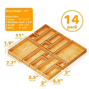 Juego <span class=keywords><strong>de</strong></span> Cajas Organizadoras <span class=keywords><strong>de</strong></span> Madera <span class=keywords><strong>de</strong></span> Bambú <span class=keywords><strong>de</strong></span> Gran Capacidad con Múltiples Compartimentos para Utensilios <span class=keywords><strong>de</strong></span> <span class=keywords><strong>Cocina</strong></span> y Almacenamiento <span class=keywords><strong>de</strong></span> Suministros <span class=keywords><strong>de</strong></span> Oficina - Product Image 6