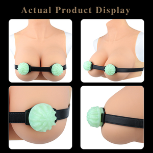 Couvre-poitrine en silicone phosphorescent, soutien-gorge érotique à picots, masseur de mamelons pour femmes et hommes, jeu fétichiste BDSM - Product Image 5