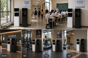 ตู้ทำน้ำร้อน/เย็นแบบตั้งพื้น OEM สำหรับโรงแรม ระบบทำความเย็นด้วยคอมเพรสเซอร์ ความจุ 5 ลิตร พร้อมไส้กรองและตัวกรองน้ำ  ตัวเครื่องทำจากพลาสติก มีก๊อกน้ำ 3 หัว - Product Image 4