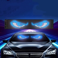 Panel de Matriz LED Flexible RGB Personalizable, Pantalla de Píxeles LED Programable, Luces LED de Ojos de Demonio para Autos y Camiones