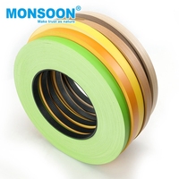 Bande de protection d'angle de cuisine flexible et écologique en PVC grain de bois de 3 mm d'épaisseur pour meubles en MDF et panneaux de particules