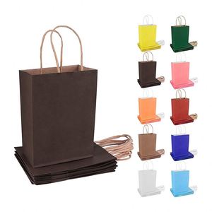 Bolsas de Papel para Regalo con Asas, Bolsas de Regalo Kraft para Fiestas de Cumpleaños, Compras Navideñas, Bodas, Bolsas de Papel de Regalo de Lujo - Product Image 1