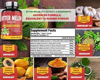 VitaHall OEM Private Label Healthife Extrait de poudre de melon amer (Balsam Pear) en capsules