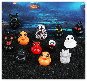 Kawaii in miniatura resina di Halloween papera 3D Micro paesaggio per bambini decorazione giardino acquario giocattolo animale resina artigianale - Product Image 4