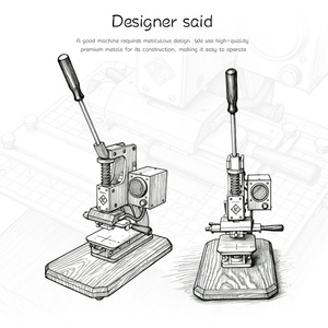 Mini machine de marquage à chaud numérique pour feuille d'or et d'argent, machine manuelle numérique pour gaufrage de logos sur cuir, machine de marquage à chaud à fente en T - Product Image 3