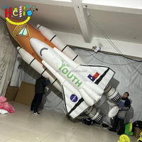 Fusée gonflable d'avion modèle publicitaire de décoration de fête à thème spatial
