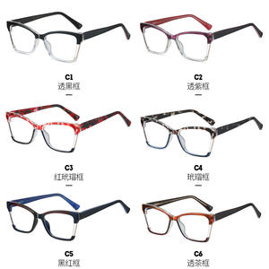 แว่นตากรองแสงสีฟ้าทรงสี่เหลี่ยมยอดนิยมขายดีข้ามพรมแดน รุ่น TR90 ขาแว่นอะซิเตท สำหรับทุกเพศ รุ่น 87246 - Product Image 1