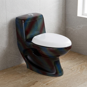 Inodoro de una Pieza de Porcelana con Diseño Moderno, Doble Descarga, Ecológico, con Tanque Oculto y Montaje en el Suelo, Color Blanco - Product Image 1