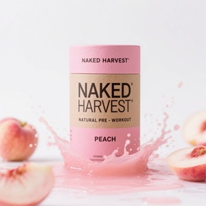 Tube en papier biodégradable personnalisé pour aliments, boissons solides, thé, café, noix, compléments alimentaires - Product Image 1