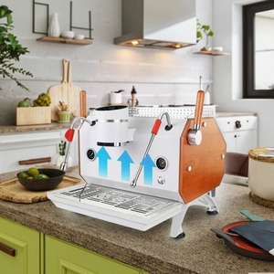 Machine à café expresso industrielle <span class=keywords><strong>italienne</strong></span> intelligente <span class=keywords><strong>haut</strong></span> <span class=keywords><strong>de</strong></span> <span class=keywords><strong>gamme</strong></span> commerciale à double chaudière pour les débutants en Latte Art - Product Image 3