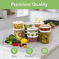 Contenants alimentaires en PP de 32 oz avec couvercles, sans BPA, compatibles micro-ondes, pour restaurants et usage domestique
