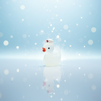 Canard artistique en résine lumineux, accessoires de Noël DIY, pince à cheveux, petits ornements pour voiture et bureau