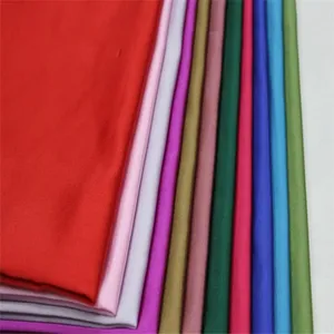 Fashion Smooth Shiny 100% Polyester Upholstery Brocade Satin Fabric for Garments Cloth Dress