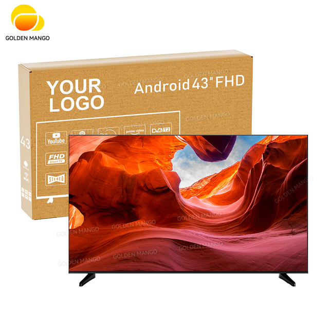 Factory Wholesale 32-75 Inch Frameless 60 120hz 4K LED Smart TV With LED Backlight