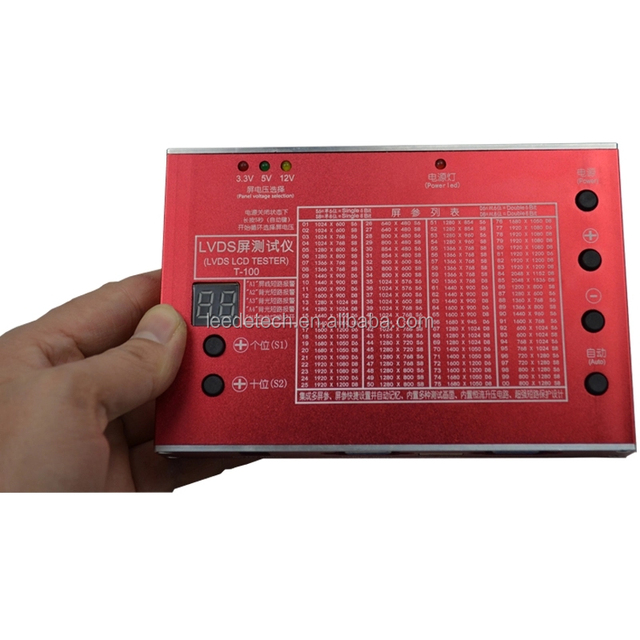 Universal TV Laptop LED LCD Panel Tester LVDS Interface LCD Screen Testing Tools T-100