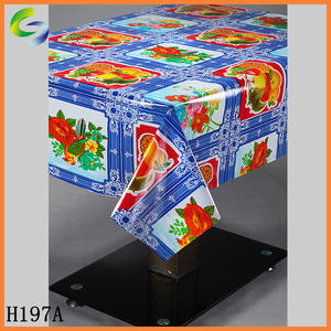 Shinning Transparent PVC Mantel Print PVC Table Cloth <strong>Napisan</strong> - Product Image 3