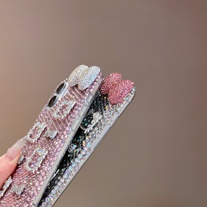 Ốp điện thoại acrylic hình mèo <span class=keywords><strong>Kitty</strong></span> đính đá dành cho Apple 16 14 15 Pro Max, ốp sang trọng dành cho nữ với giá đỡ điện thoại, thiết kế hình thú dành cho <span class=keywords><strong>iPhone</strong></span> - Product Image 4