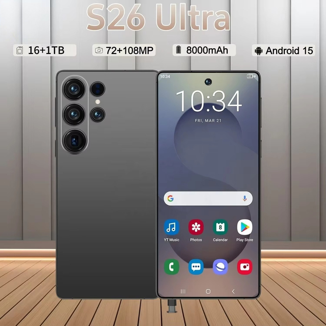 Newest Model S26 Ultra 6.9 Inch High Quality 5G Smartphone Strong Processor Fast Charge Global Version Android Mobile Phone