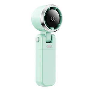 Mini Ventilador Portátil de Mano con Pantalla Digital, Recargable por USB, Motor de 5V CC, Dispositivo de Refrigeración para Uso en Exteriores en Verano - Product Image 1
