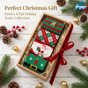 <span class=keywords><strong>Calcetines</strong></span> Navideños de Algodón Jacquard 200N al por Mayor, 4 Estilos: Santa, <span class=keywords><strong>Grinch</strong></span>, Muñeco de Nieve, Árbol, <span class=keywords><strong>Calcetines</strong></span> Navideños Novedosos para Adultos - Product Image 1