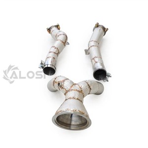 Tuyau de descente à haut débit (Decat Downpipe) pour Audi A6 A7 A8 C8 3.0T EA839 2019-2024 |   Collecteur d'échappement haute performance en acier inoxydable T304 - Product Image 6