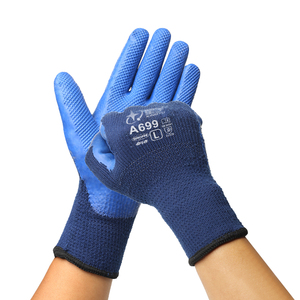 XINGYU Guantes Cálidos Recubiertos de Látex para Invierno, Cálidos Guantes de Seguridad Térmicos Digitales Cómodos, Guantes de Trabajo Fríos con Logo - Product Image 1