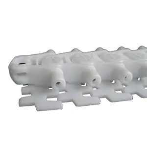 厂家直销耐磨螺距33.5毫米工业传动塑料带侧屈曲扁平输送链