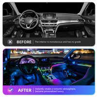 Kit d'éclairage ambiant pour voiture Honda Accord KYNCHO, LED Symphony 64 couleurs, éclairage intérieur automatique, contrôle par application Bluetooth