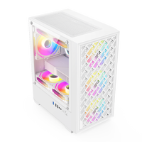 Boîtier de jeu vertical mini-tour Micro ATX OEM en verre et maille blanc avec refroidisseur liquide 240 USB3.0